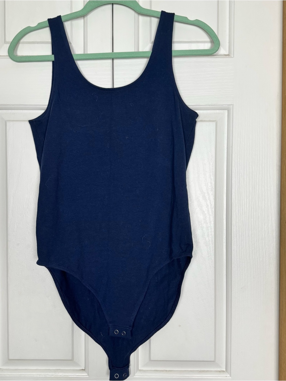 GAP Navy Scoop Neck Tank Bodysuit